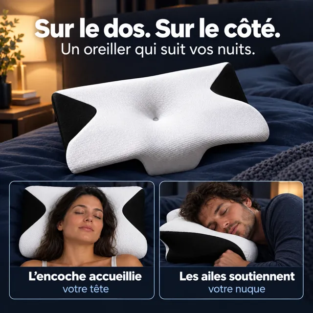 Oreiller classique ou ergonomique : quelle différence ?